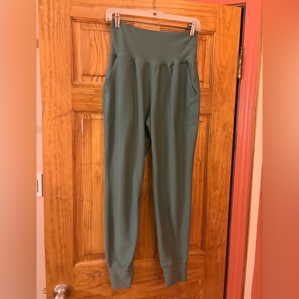 Women's High-Rise Green Joggers